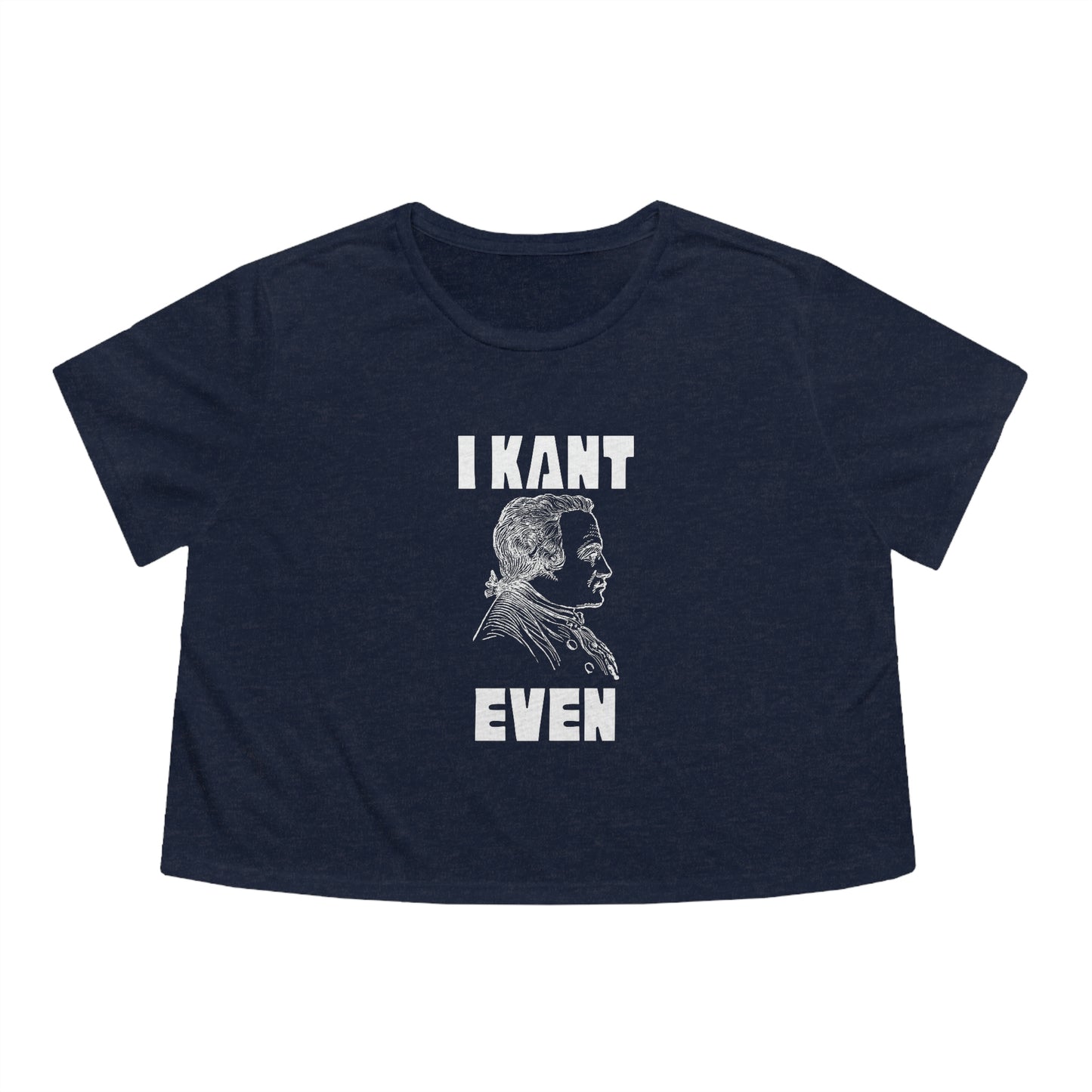 "I Kant even" Immanuel Kant, Cropped Tee