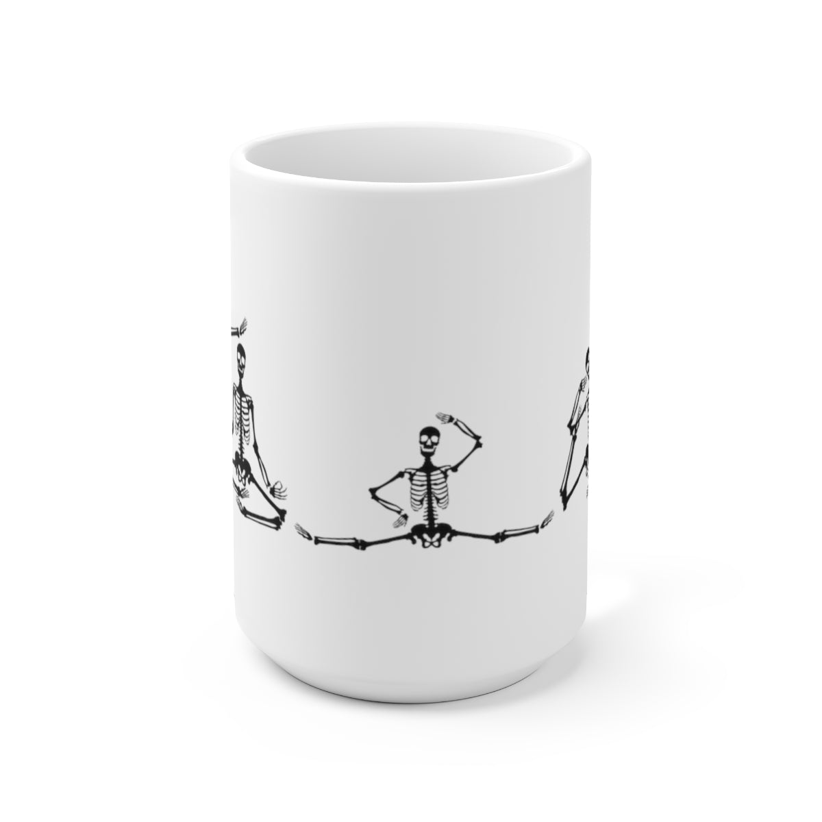 Skeleton Yoga - Large Ceramic Mug