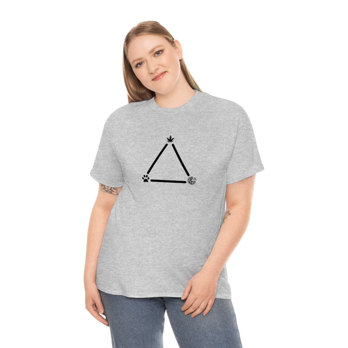 Pot, Puppies, Pizza Triangle Tee