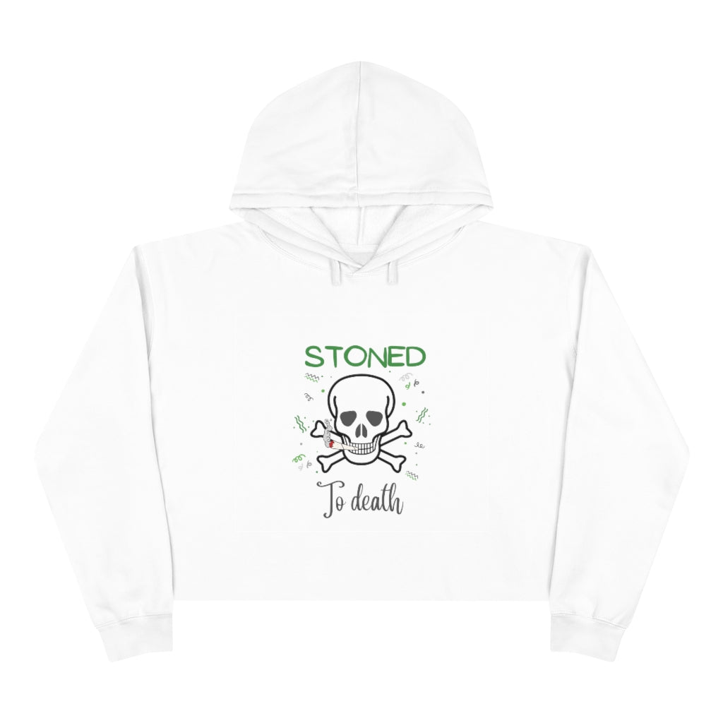 "Stoned to Death" Crop Hoodie