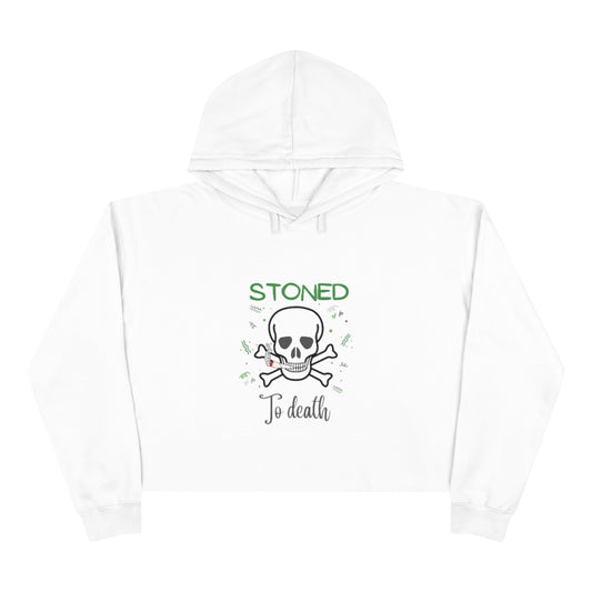 "Stoned to Death" Crop Hoodie