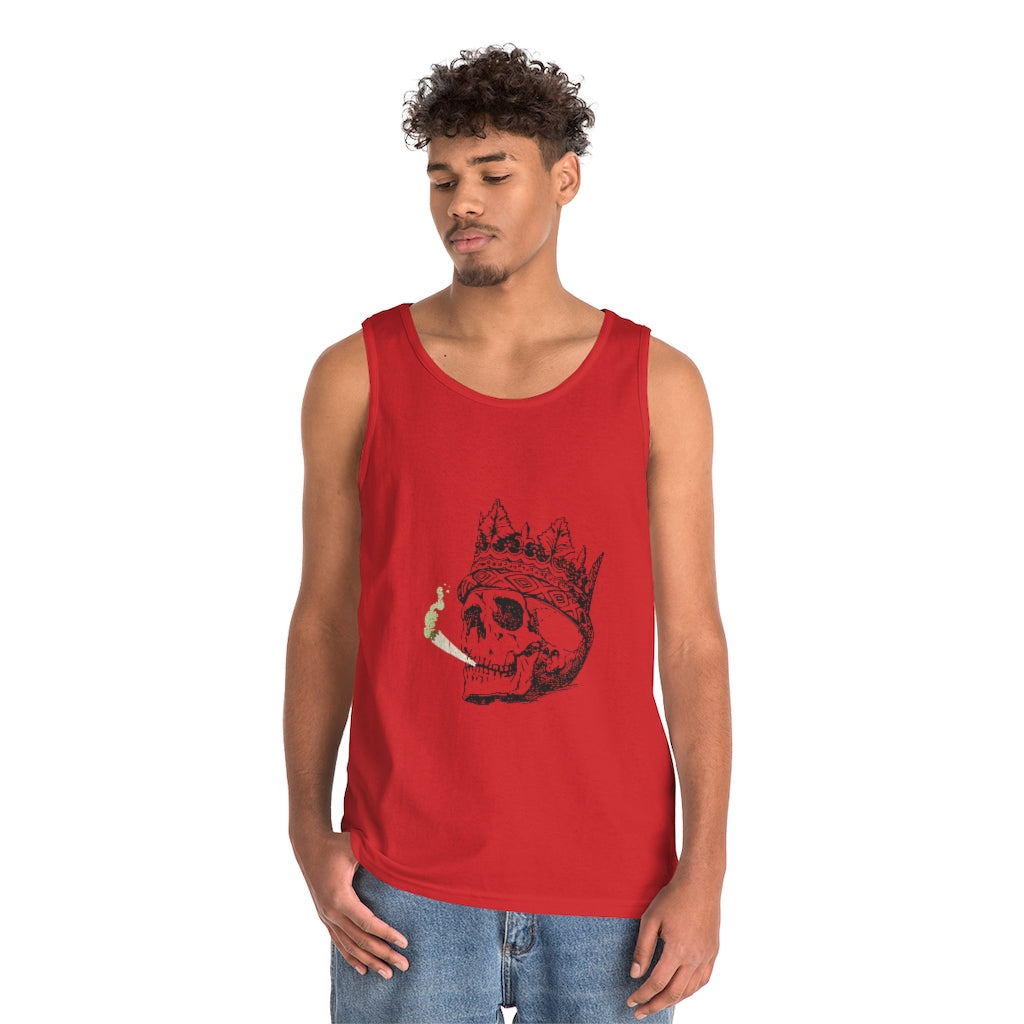 Crowned Smoking Skull Tank Top