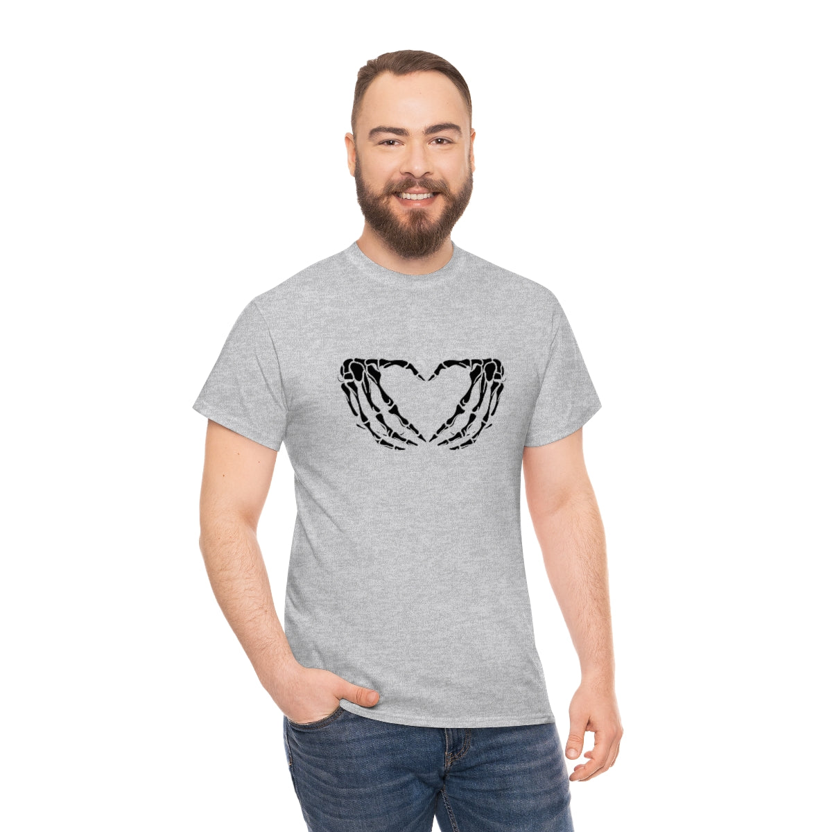 Skeleton Heart Cotton Tee