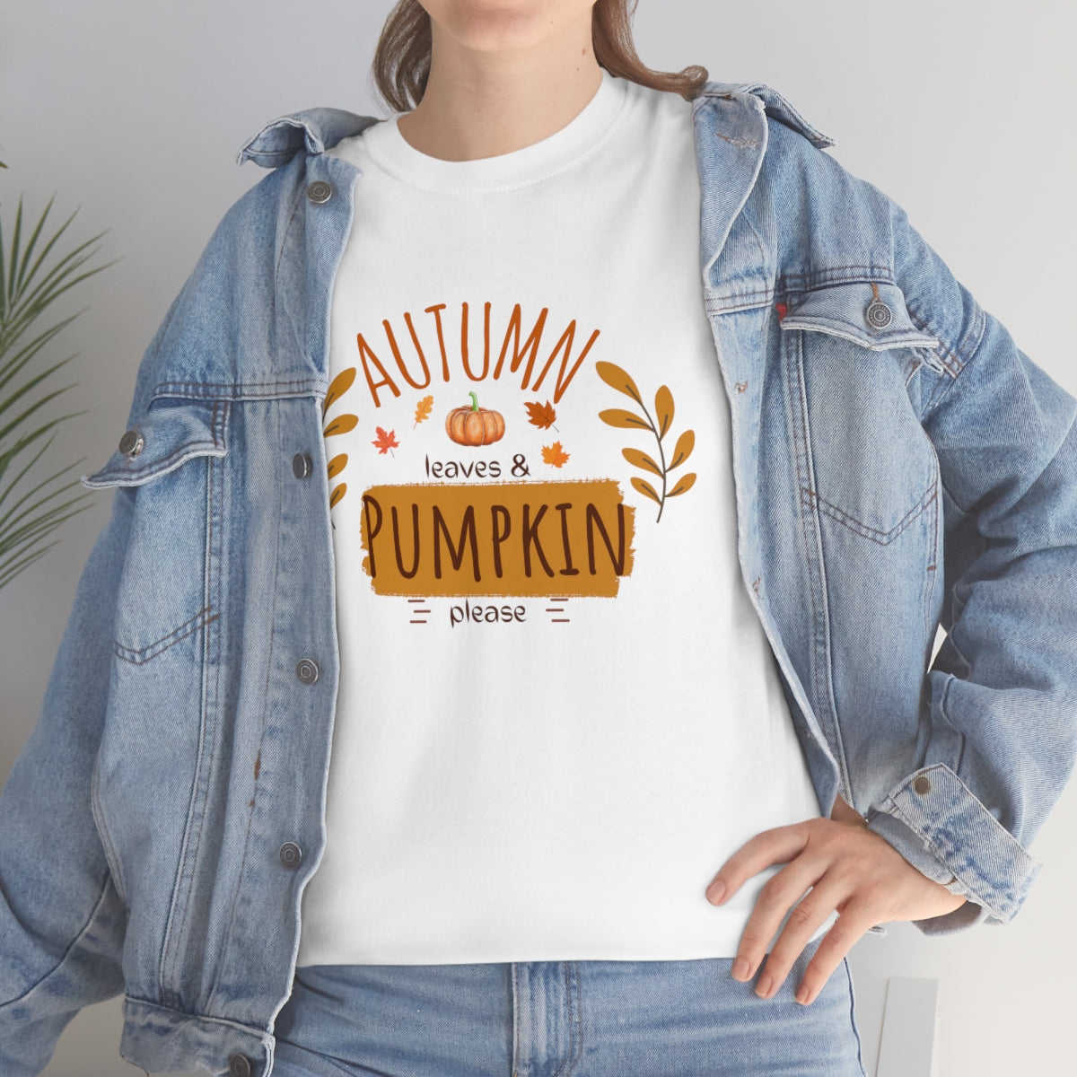 "Autumn leaves & pumpkin please" Tee