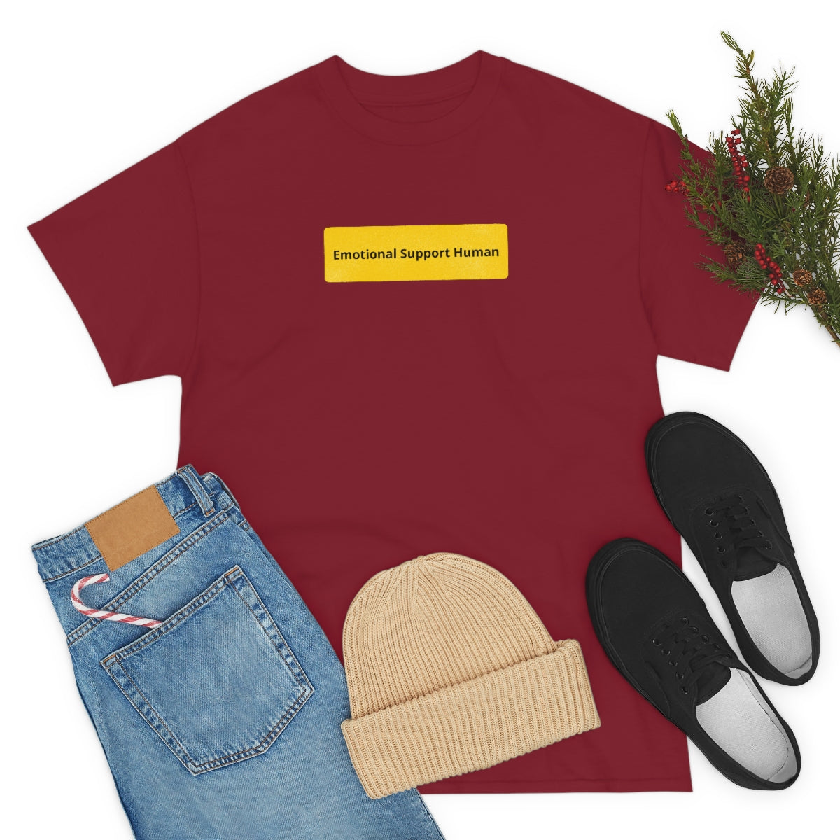 "Emotional Support Human" Tee