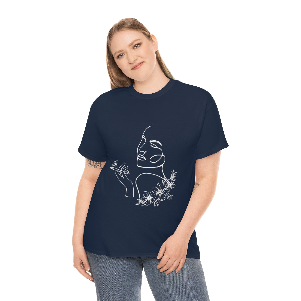 Smoking Woman Cotton Tee