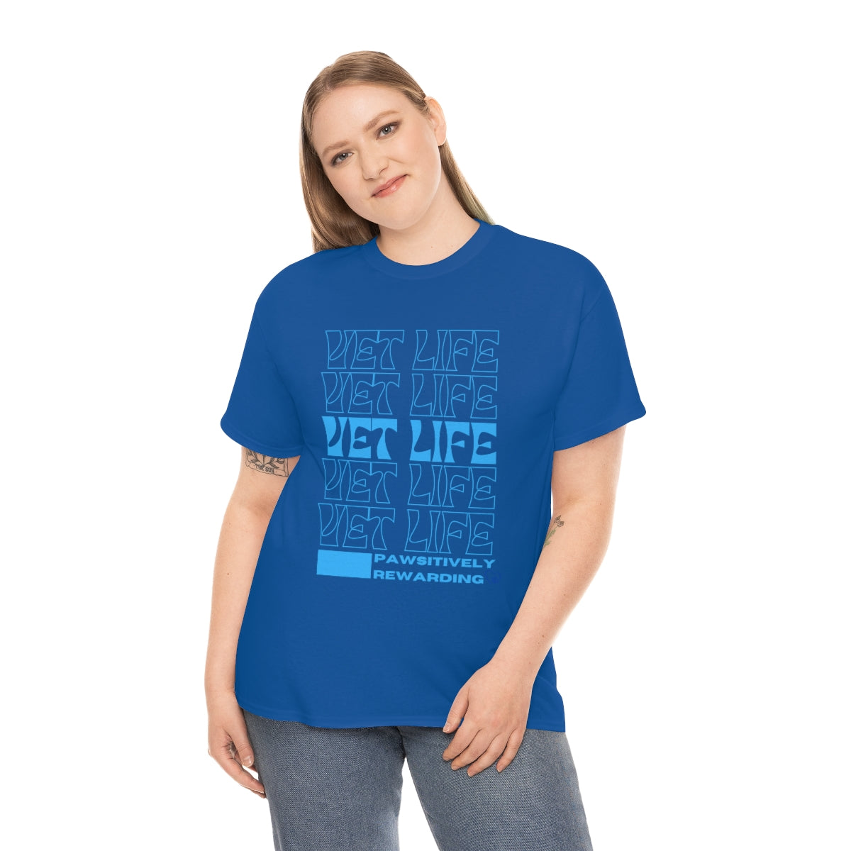 "Vet Life: Pawsitively Rewarding" Tee