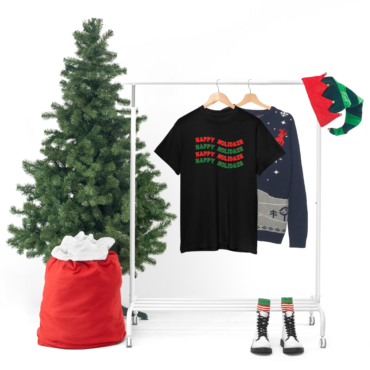 "Happy Holidaze", Tee