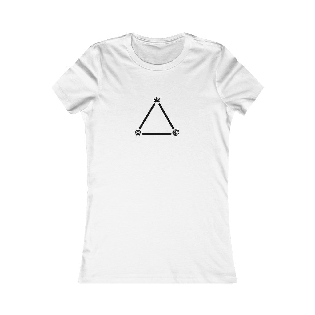 Pot, Puppies, Pizza Triangle Women's Tee