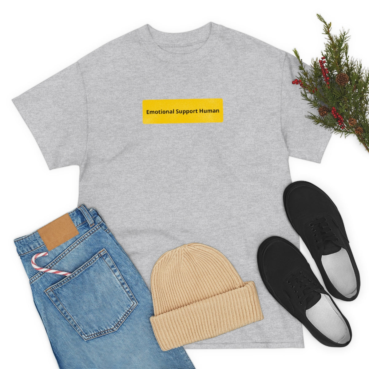 "Emotional Support Human" Tee