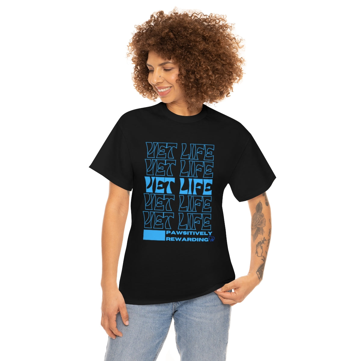 "Vet Life: Pawsitively Rewarding" Tee