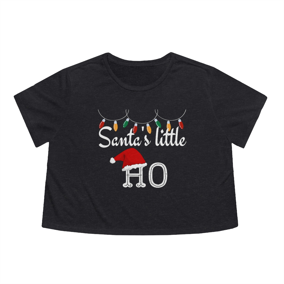 "Santa's Little Ho",  Cropped Tee