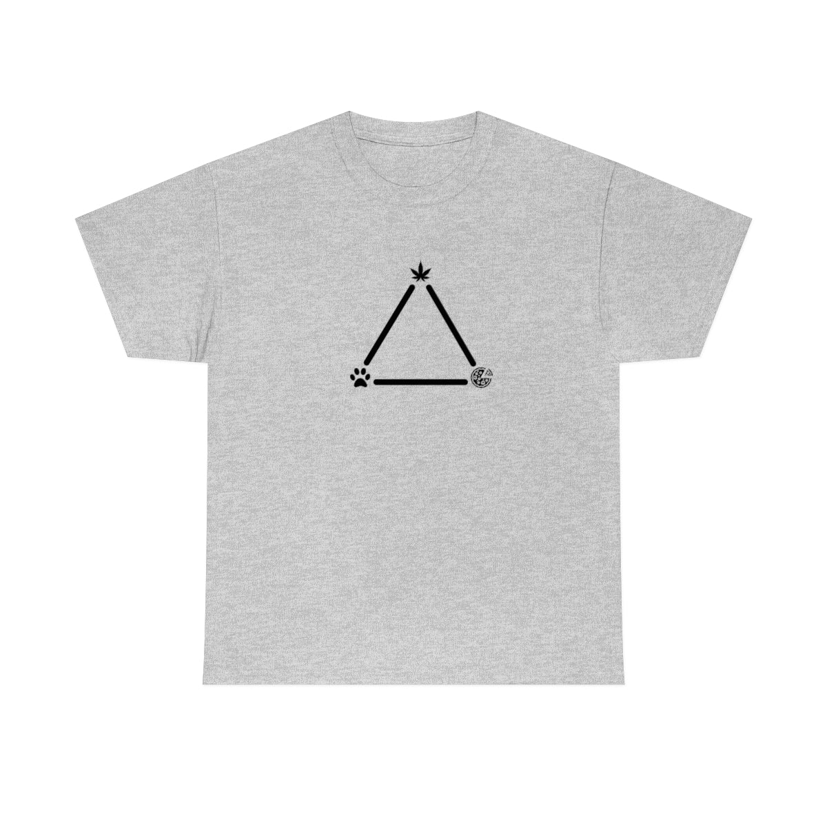 Pot, Puppies, Pizza Triangle Tee