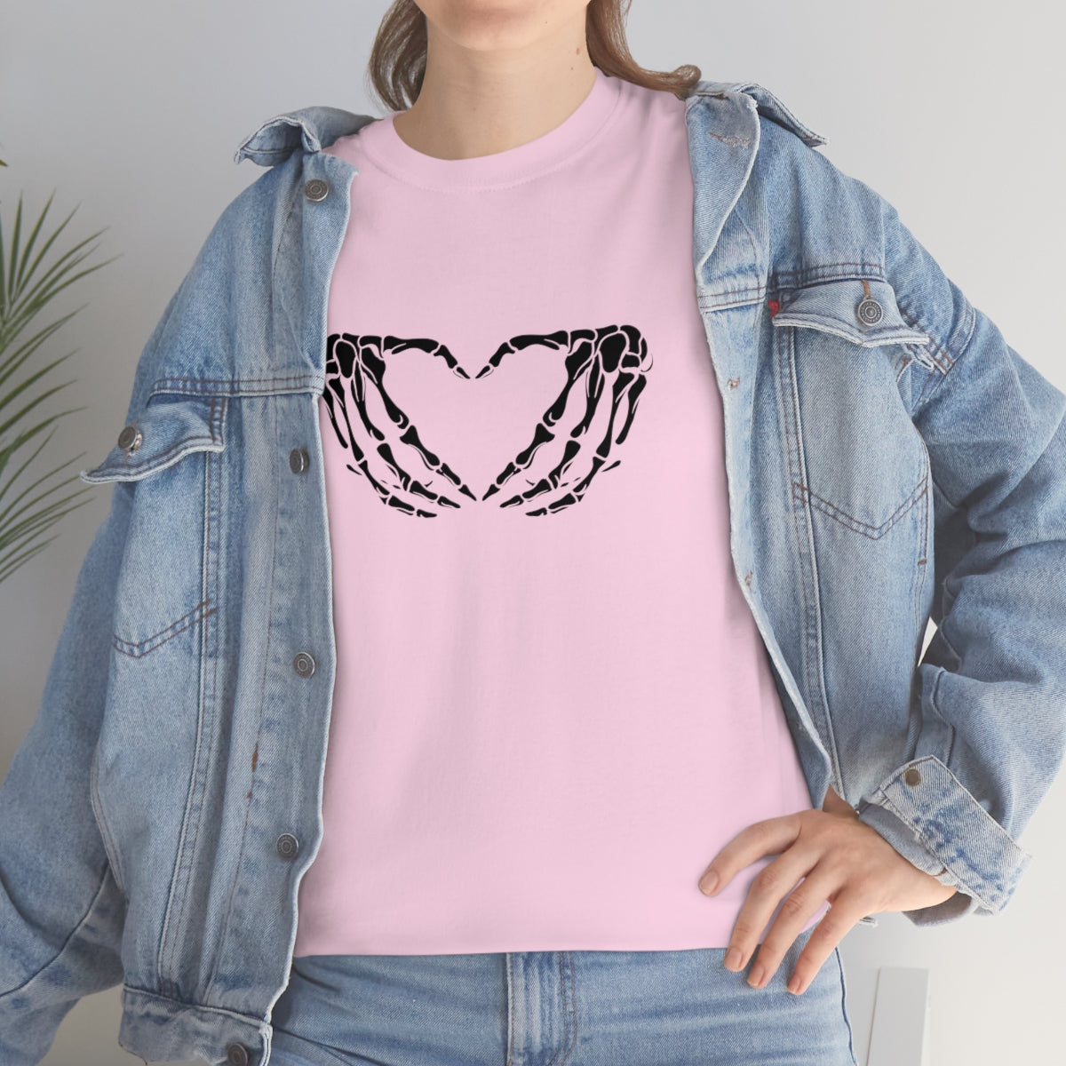 Skeleton Heart Cotton Tee