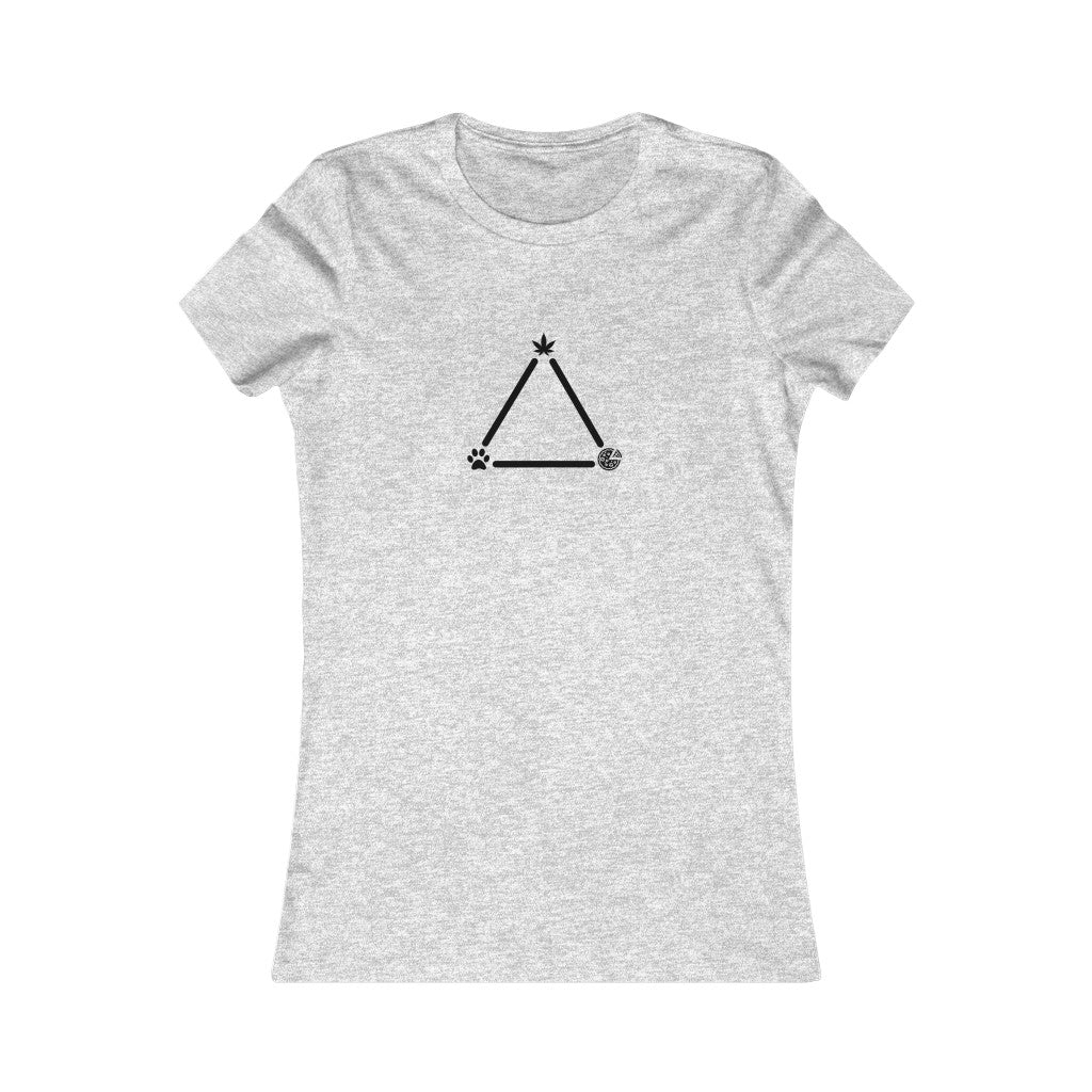 Pot, Puppies, Pizza Triangle Women's Tee