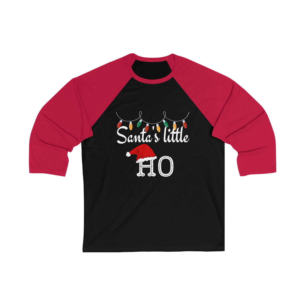 "Santa's Little Ho", Baseball Tee