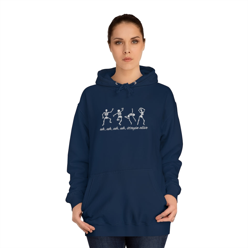 "Stayin' Alive" - Dancing Skeletons Hoodie