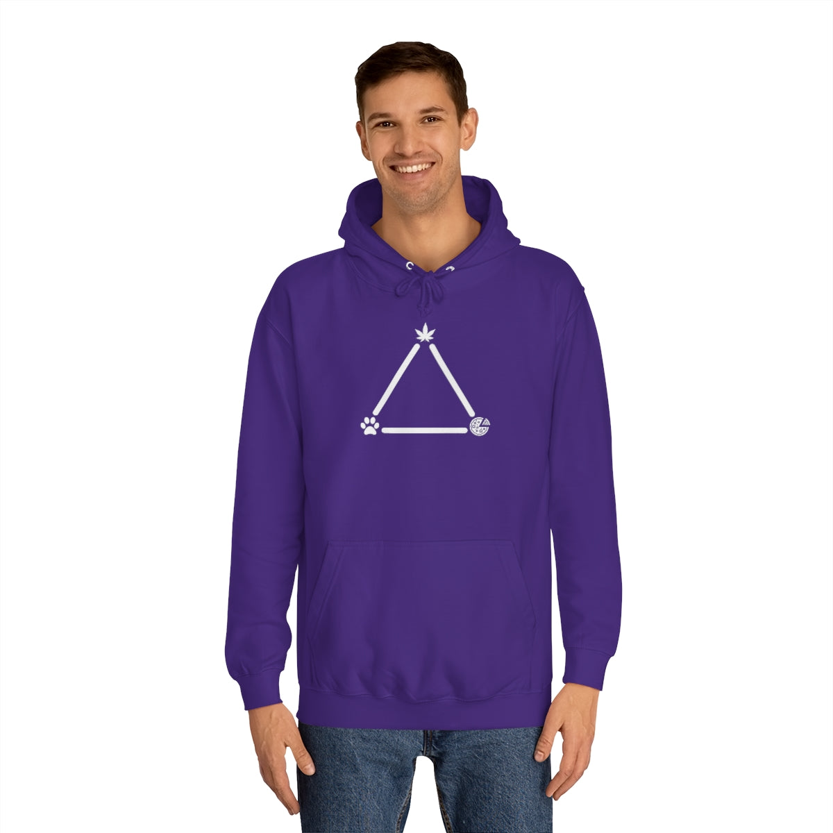 Pot, Puppies, Pizza Triangle Hoodie