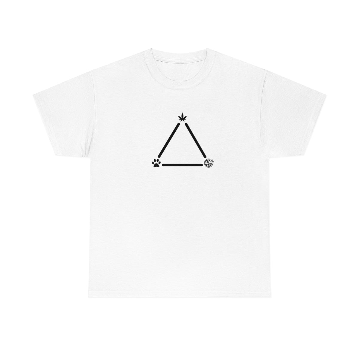 Pot, Puppies, Pizza Triangle Tee