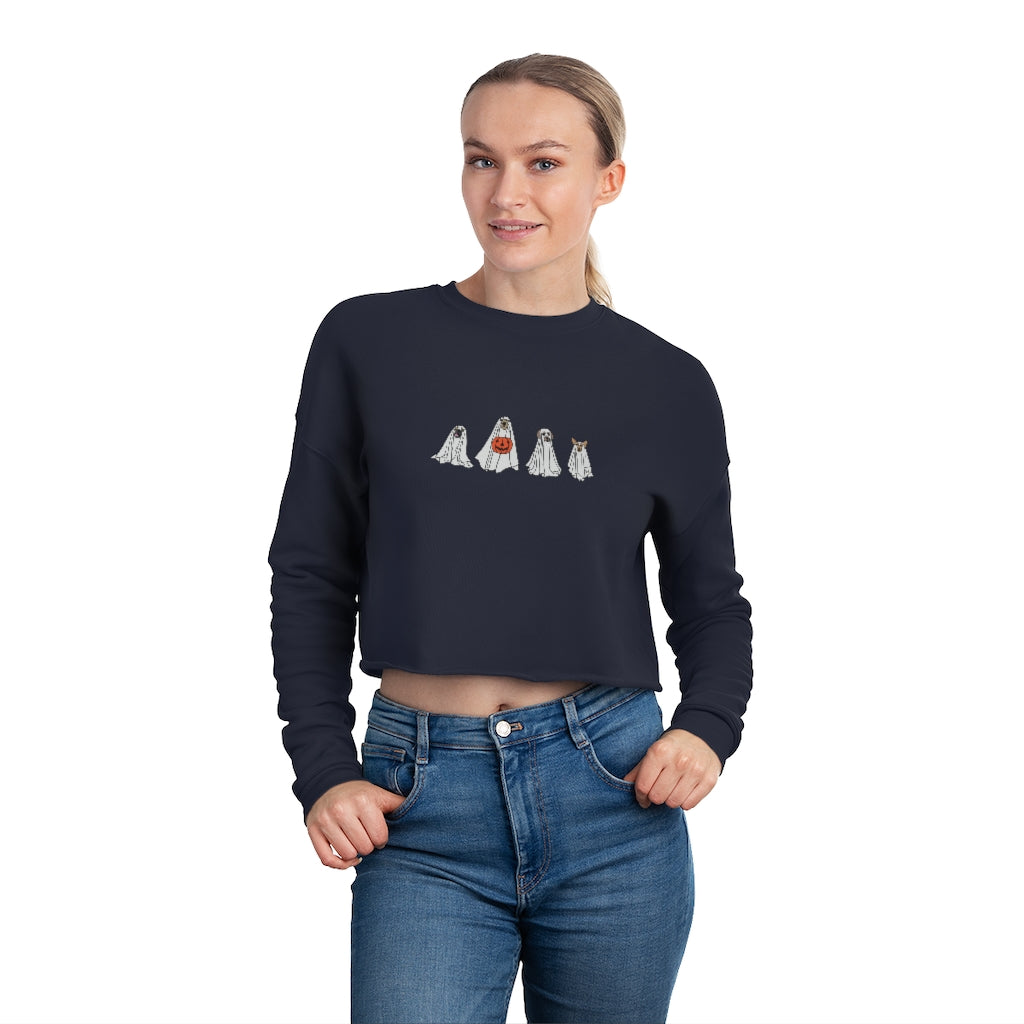 Ghost Puppies Cropped Sweatshirt