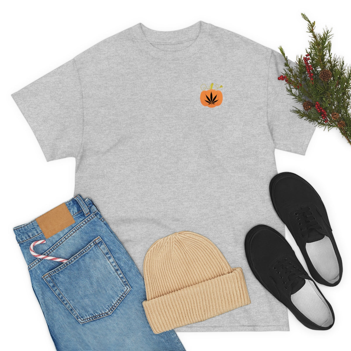 Pumpkin Weed Leaf, Tee