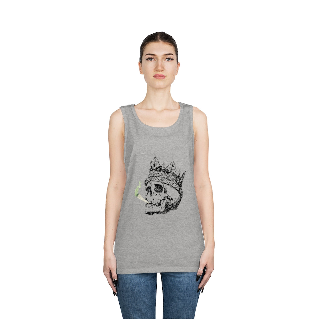 Crowned Smoking Skull Tank Top