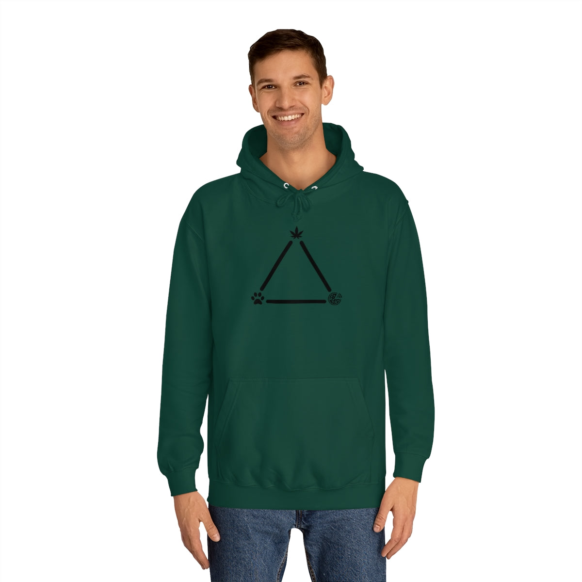 Pot, Puppies, Pizza Triangle Hoodie