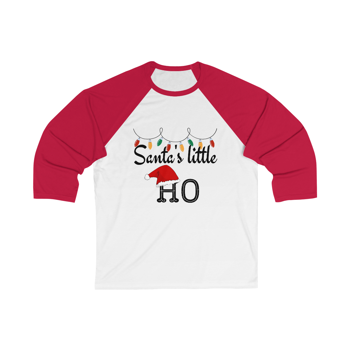 "Santa's Little Ho", Baseball Tee