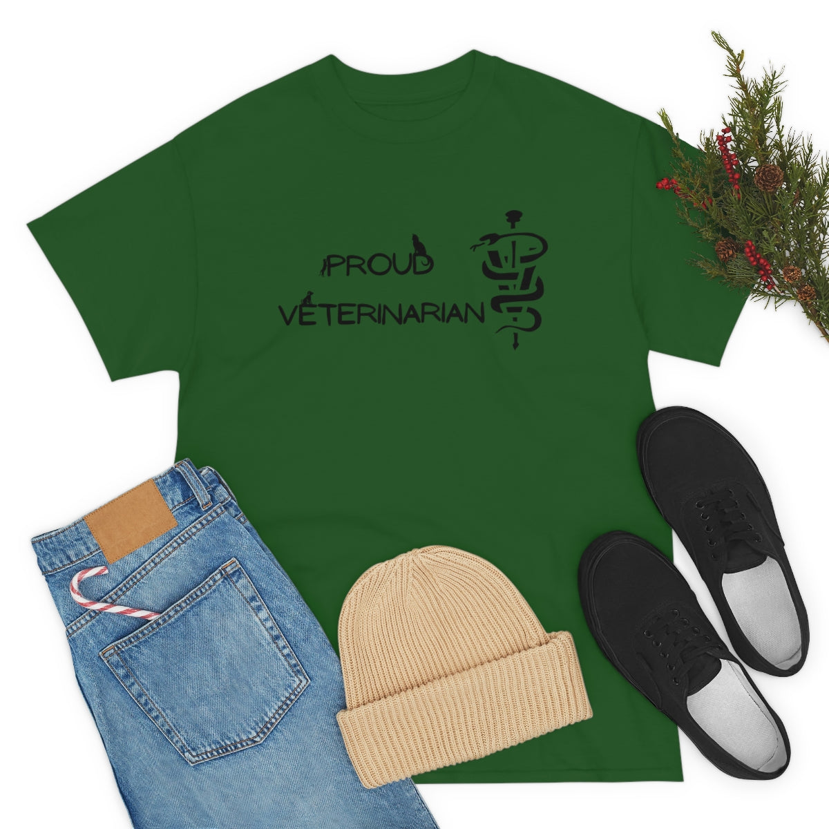 "Proud veterinarian" Tee