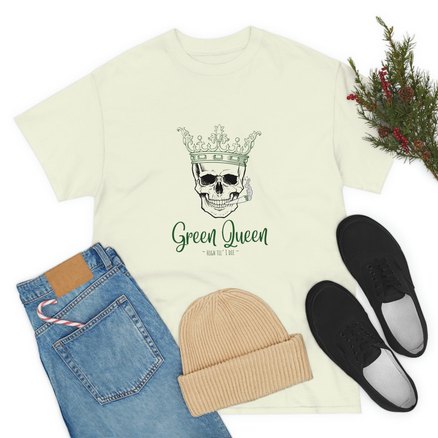 "Green Queen - High til' I die", Tee