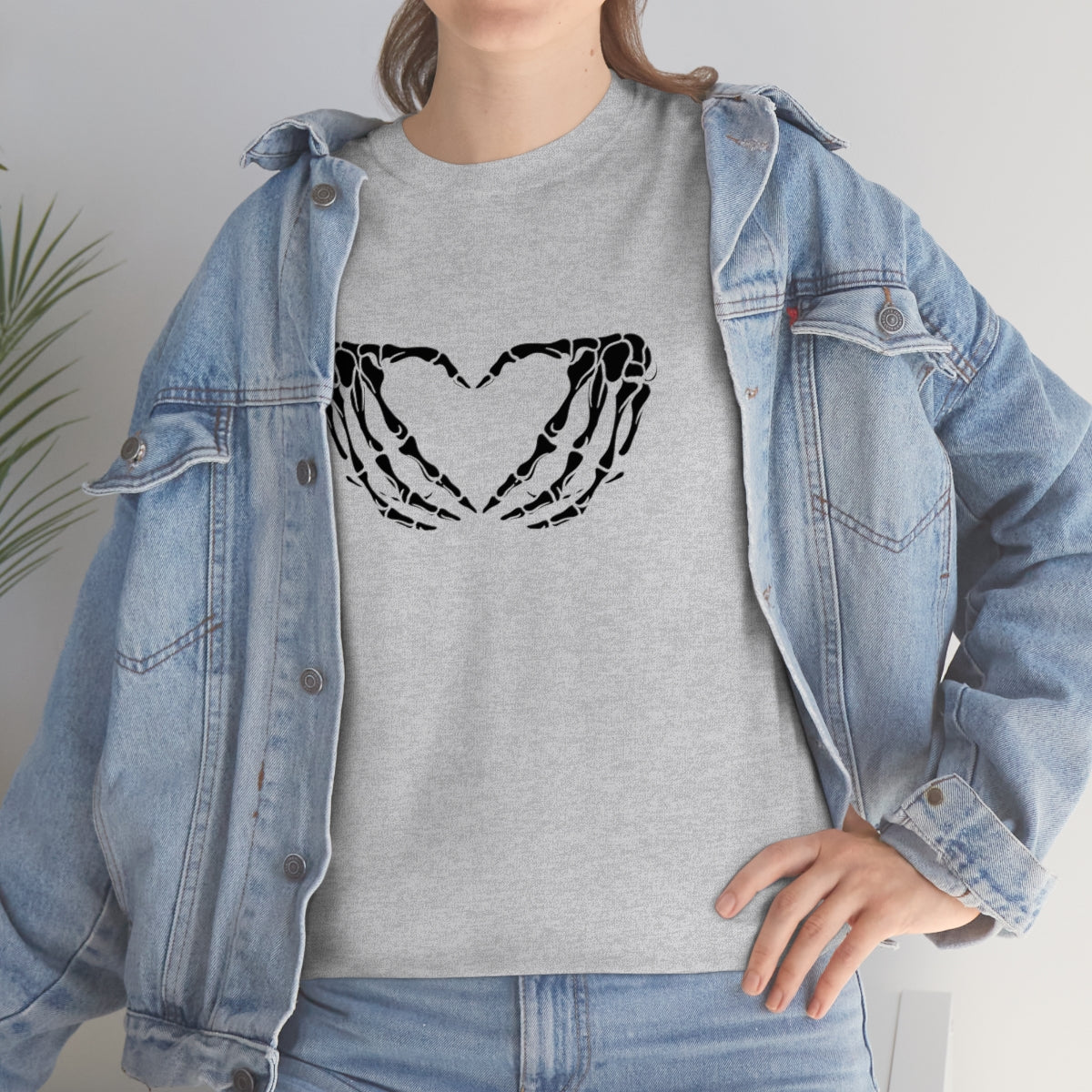 Skeleton Heart Cotton Tee