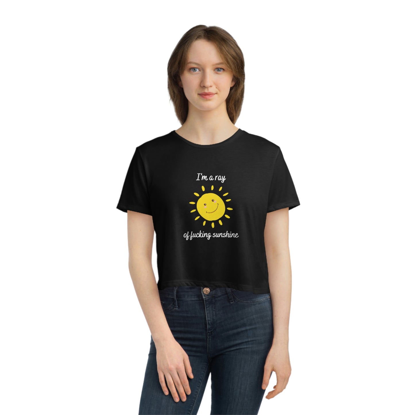 "I'm a ray of fucking sunshine", Cropped Tee