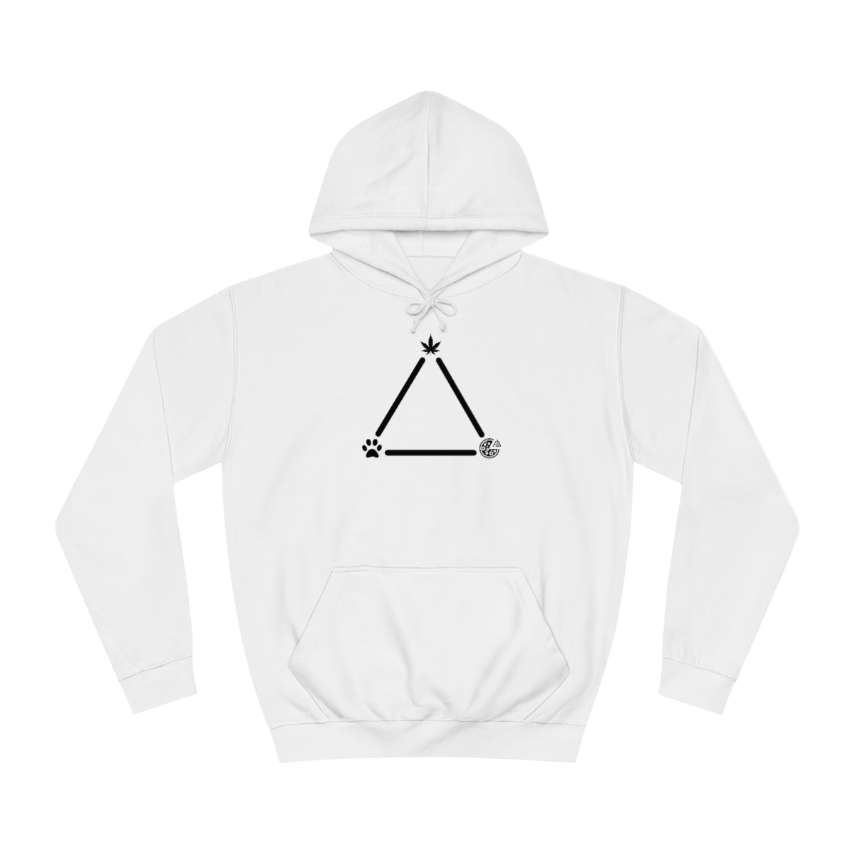 Pot, Puppies, Pizza Triangle Hoodie