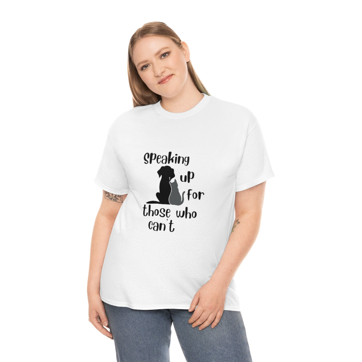 "Speaking up for those who can't" Tee