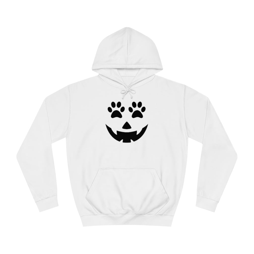 Pumpkin Face with Paw Eyes Hoodie