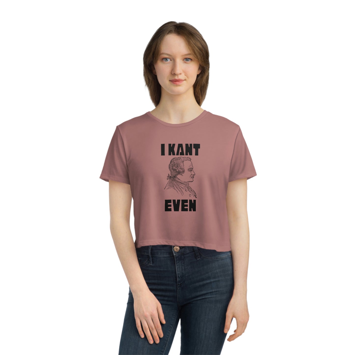 "I Kant even" Immanuel Kant, Cropped Tee