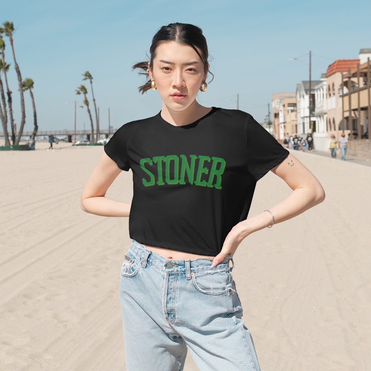 "Stoner" Cropped Tee