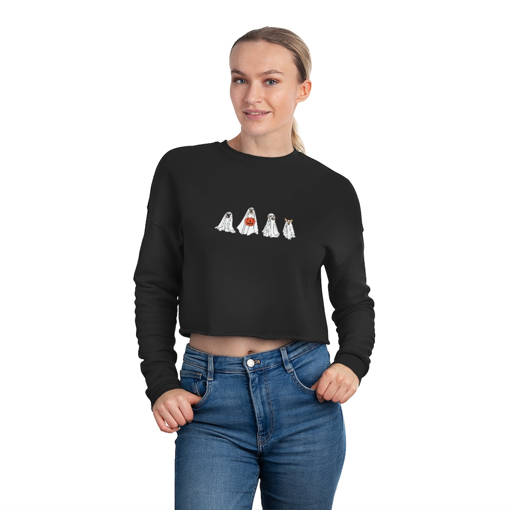 Ghost Puppies Cropped Sweatshirt