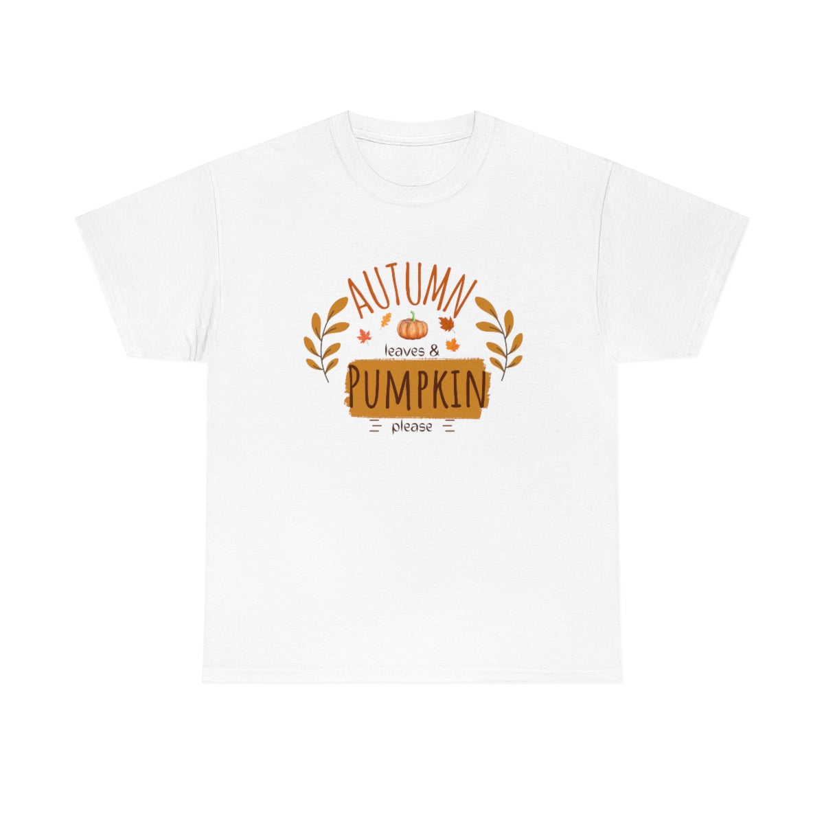 "Autumn leaves & pumpkin please" Tee