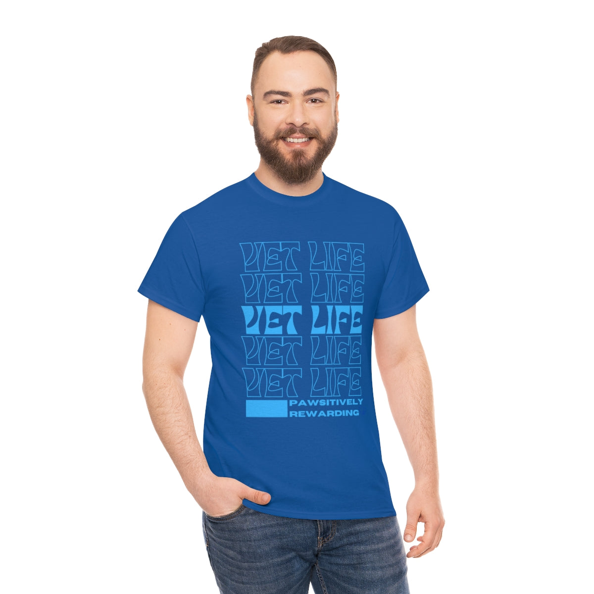 "Vet Life: Pawsitively Rewarding" Tee