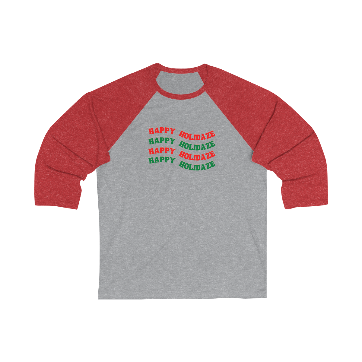 "Happy Holidaze", Baseball Tee