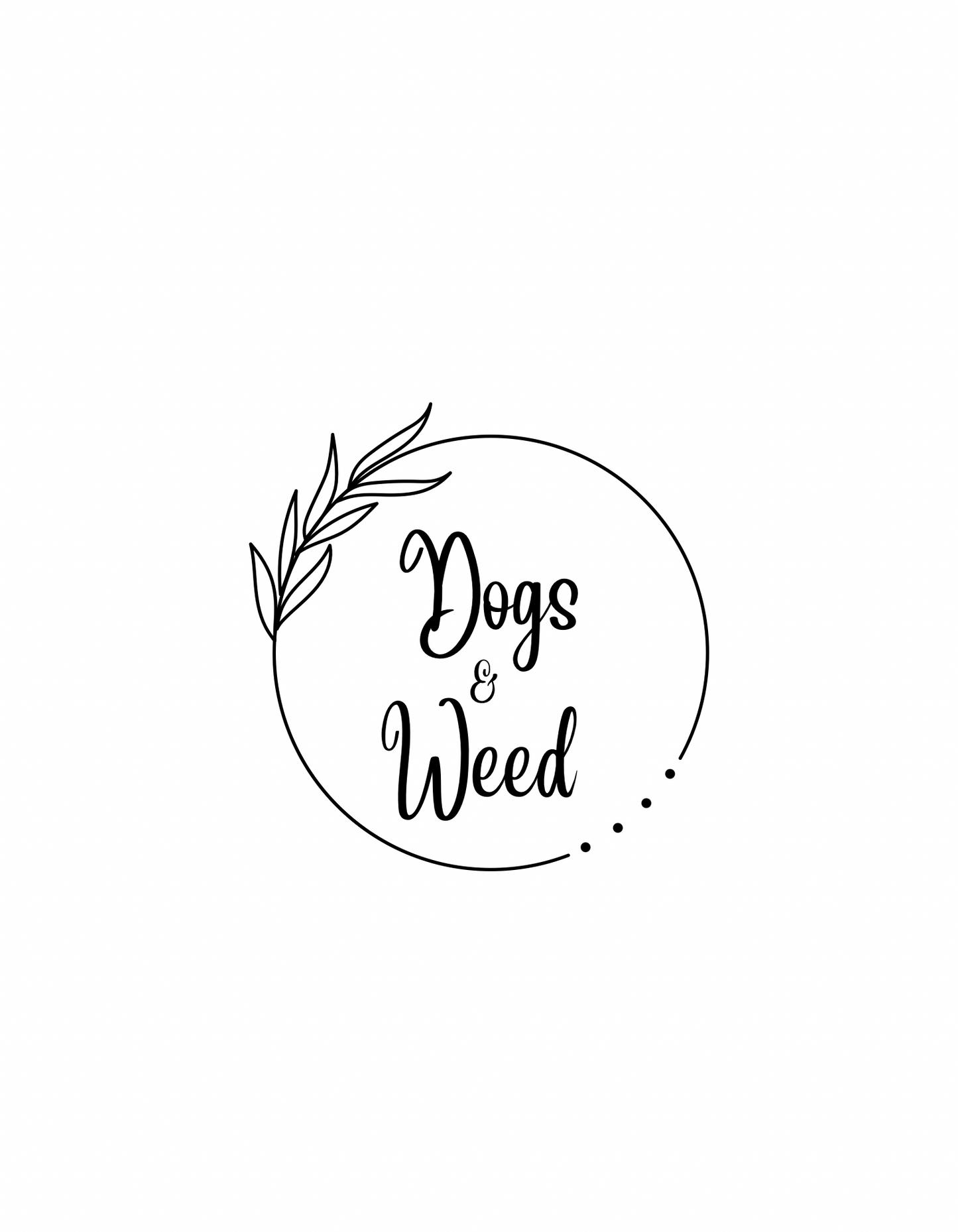 "Dogs & Weed" Cotton Tee